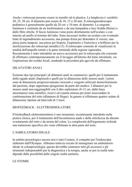 Endoscopia digestiva e Colonproctologia - IPASVI - Roma
