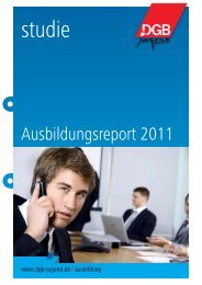 Ausbildungsreport 2011 - DGB Bestellservice