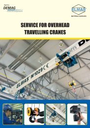 SERVICE FOR OVERHEAD TRAVELLING CRANES - Poduri rulante