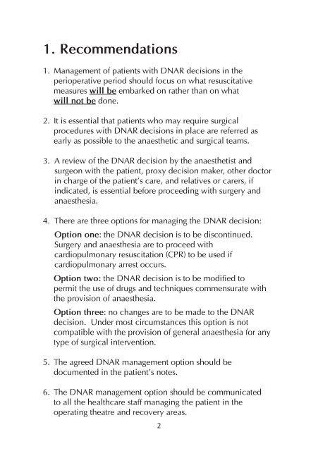 Do Not Attempt Resuscitation (DNAR) Decisions in the ... - aagbi