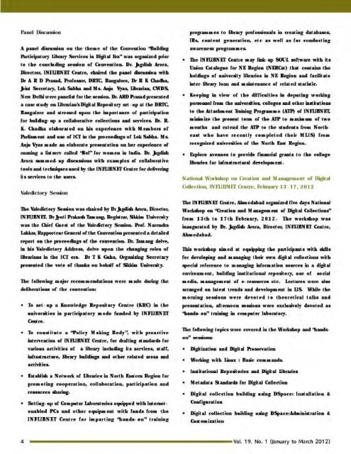 Vol.19- No.1 (Jan-Mar, 2012) - INFLIBNET Centre