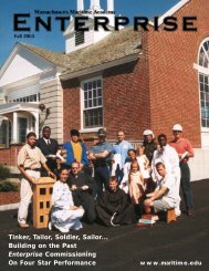 Fall 2003 Enterprise.qxd - Massachusetts Maritime Academy