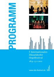 programm - Internationales Düsseldorfer Orgelfestival