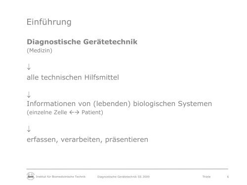 Diagnostische Gerätetechnik - Fakultät Elektrotechnik und ...