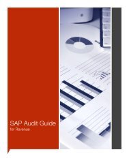 SAP Audit Guide - Revenue - Layer Seven Security