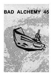 Printversion vergriffen: Freier Download BA 45 als PDF - Bad Alchemy