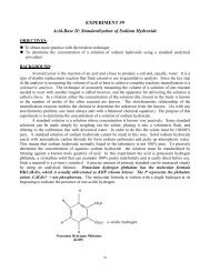 CHEM 121L ACID/BASE II