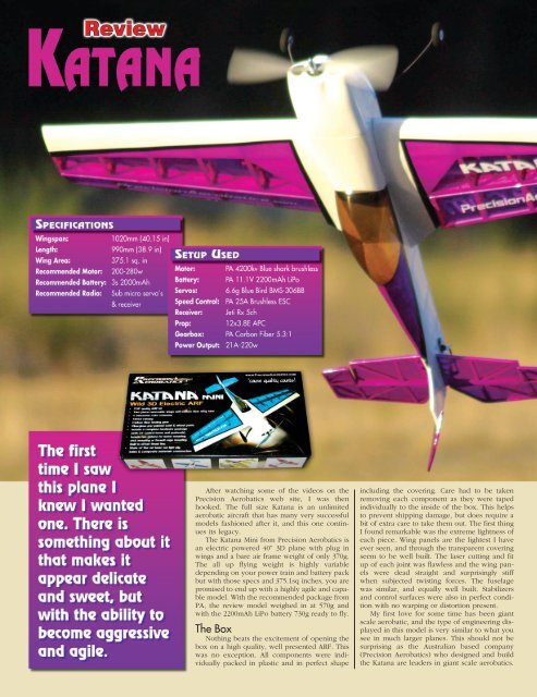 Airborne review - Katana Mini.pdf - Precision Aerobatics