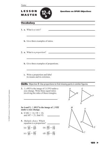 Geometry LM 12-4 through 12-6B