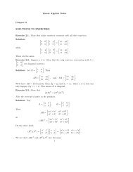 Linear Algebra Notes Chapter 2 SOLUTIONS TO EXERCISES ...