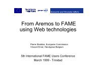 From Aremos to FAME using Web technologies - Sungard