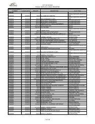 Fiscal Year 2012 - City of Irving, Texas