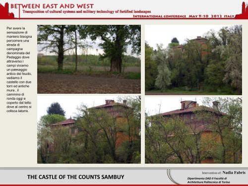 the castle of the counts sambuy