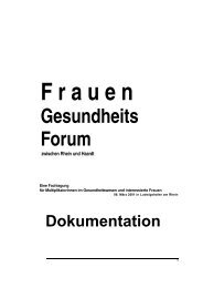 Das FrauenGesundheitsForum