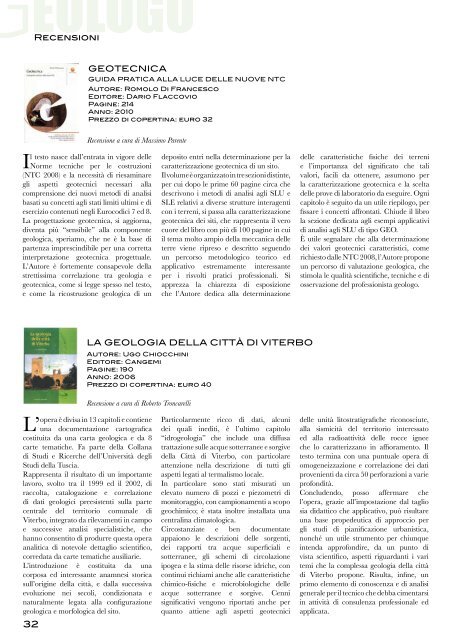 Leggi tutto... - Ordine dei Geologi del Lazio