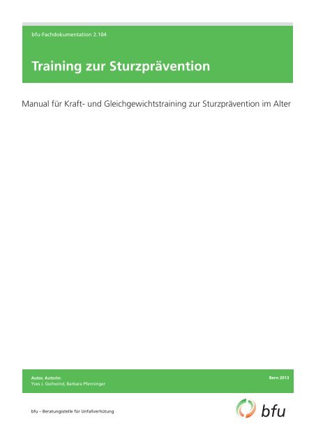 Training zur Sturzprävention - BfU