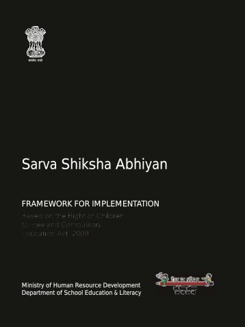 Revised SSA Framework 2011 - Education for All