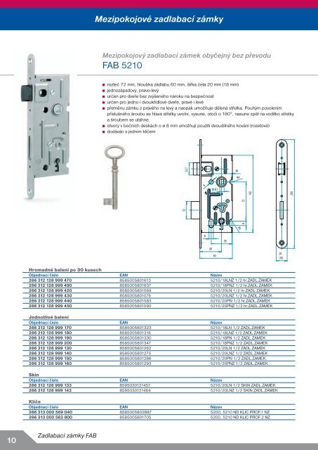 ZadlabacÃ­ zÃ¡mky dle normy DIN - ASSA ABLOY