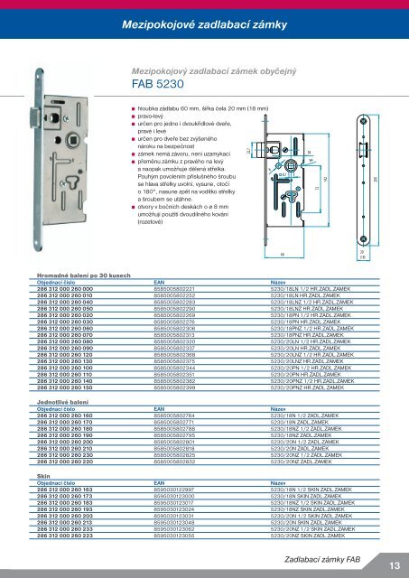 ZadlabacÃ­ zÃ¡mky dle normy DIN - ASSA ABLOY