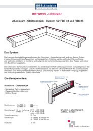 Gleitsystem Einzelblatt.cdr - RÂ·BÂ·B Aluminium Profiltechnik AG