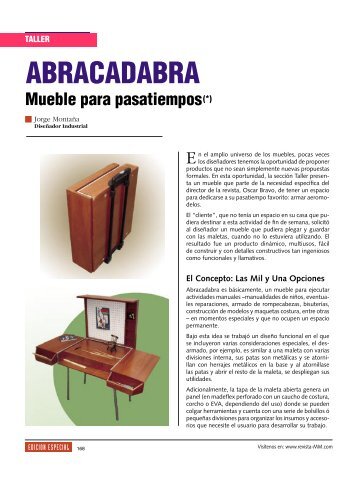 Taller ABRACADABRA - Revista El Mueble y La Madera