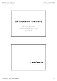 Schaltnetze und Schaltwerke - Systemsoftware und Verteilte ...