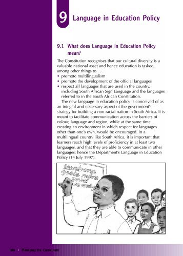 Language in Education Policy - Curriculum Development