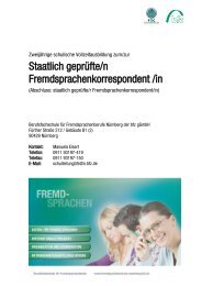 Staatlich geprÃ¼fte/n Fremdsprachenkorrespondent /in - Dienstzeitende