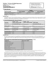 Manual Pfu Ultra II Fusion HS DNA Polymerase