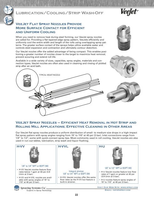 Cooling/Casting - Spraying Systems Co.