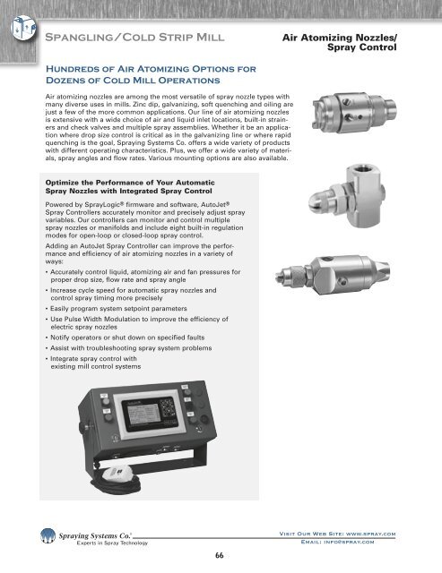 Cooling/Casting - Spraying Systems Co.
