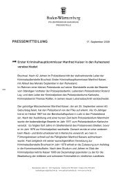 PRESSEMITTEILUNG - Polizeipräsidium Karlsruhe