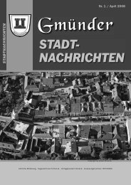 stadtnachrichten - Künstlerstadt Gmünd