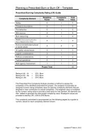 Planning a Prescribed Burn or Burn Off â Template - Golden Plains ...