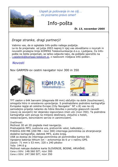 PDF datoteka - Kompas Telekomunikacije doo