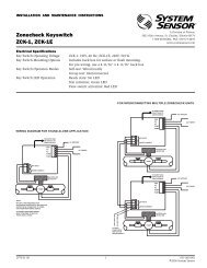 Zonecheck Keyswitch ZCK-1, ZCK-1E