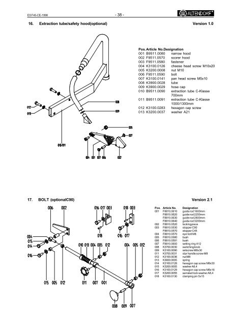 Spare Parts Manual