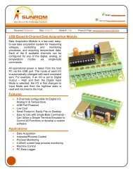 USB Based 8-Channel Data Acquisition Module Features Applications