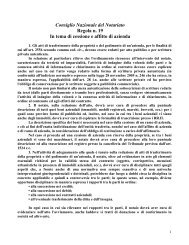 Regola n. 19 - Cessione e affitto di azienda - Crestetto-matarrese.it