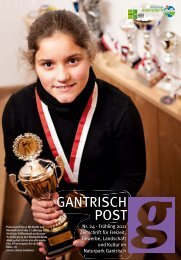 Nr. 24, Frühling 2011 (PDF, 7.8 MB) - Gantrischpost