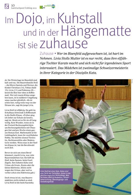 Nr. 24, Frühling 2011 (PDF, 7.8 MB) - Gantrischpost