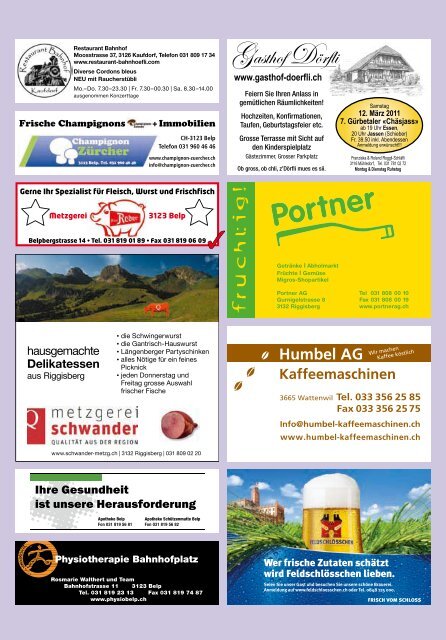 Nr. 24, Frühling 2011 (PDF, 7.8 MB) - Gantrischpost