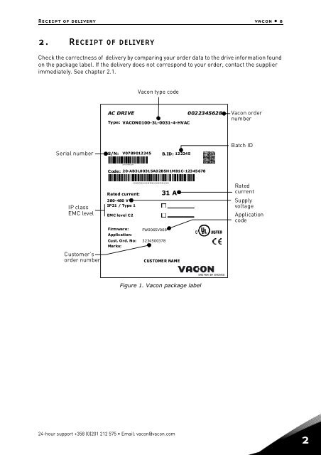 vacon 100 installation manual - VEM motors Finland Oy