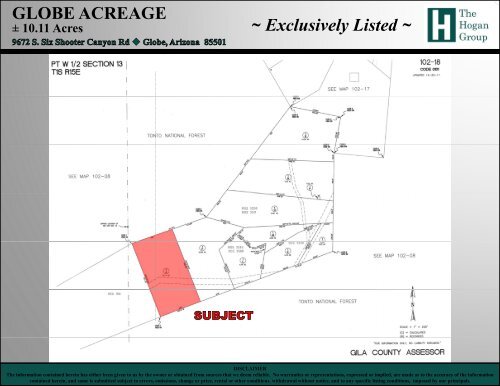 GLOBE ACREAGE - Â± 10.11 Acres - The Hogan Group