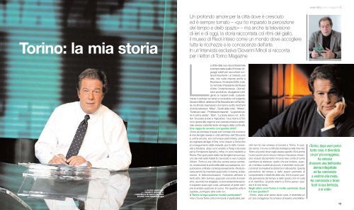 Intervista esclusiva con Giovanni Minoli - Torino Magazine