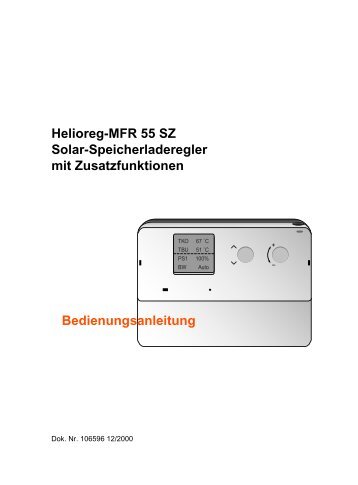 Helioreg-MFR 55 SZ Solar-Speicherladeregler mit ... - resope.de