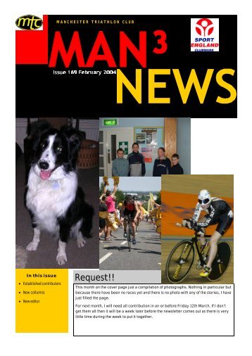 February 2004 Newsletter v1 - Manchester Triathlon Club