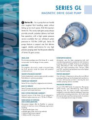 Micropump Series GL Data Sheet - Michael Smith Engineers Ltd