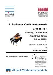 Ergebnisse Klavierwettbewerb 2010 - Musikschule Borken