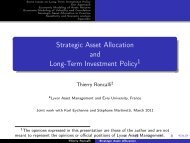 Strategic Asset Allocation and Long-Term Investment Policy - Thierry ...